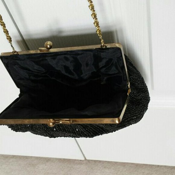VINTAGE BEADED EVENING PURSE - Picture 3 of 5